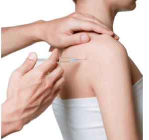 injectie in schoudergewricht fysiotherapie Middenweg